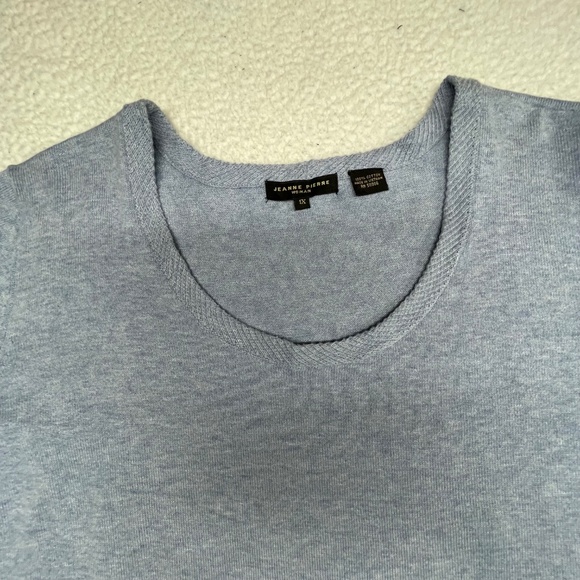Women’s 1X Jeanne Pierre Blue Top - Picture 3 of 15